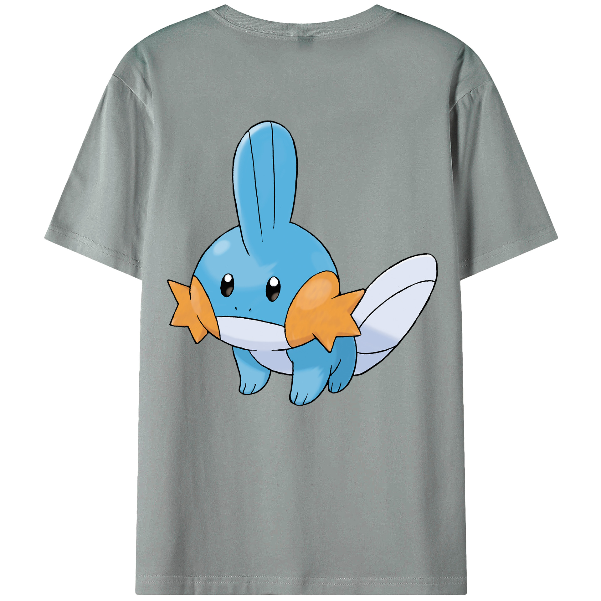 （画像用） ポケットモンスター Pokémon 綿100％ メンズ半袖Tシャツ（バックプリント） 通気性